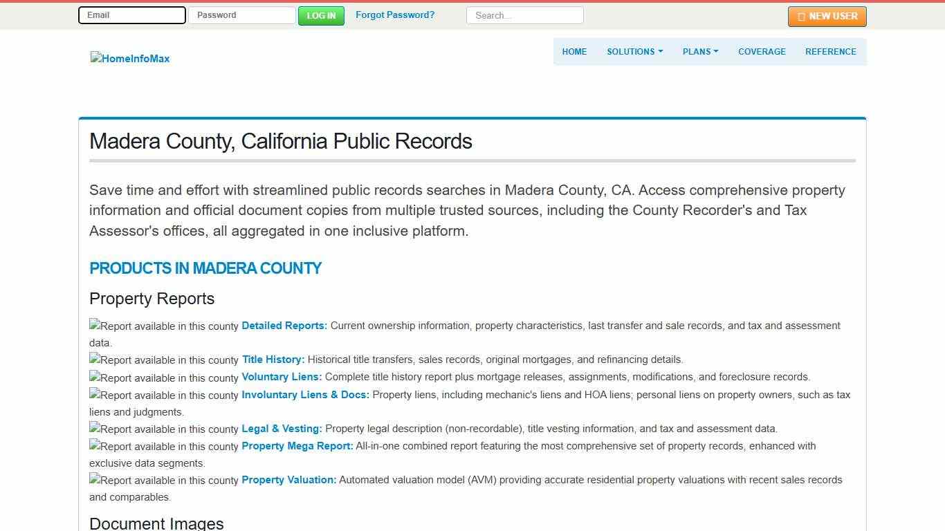 Madera County, California Public Records & Documents Search | HomeInfoMax