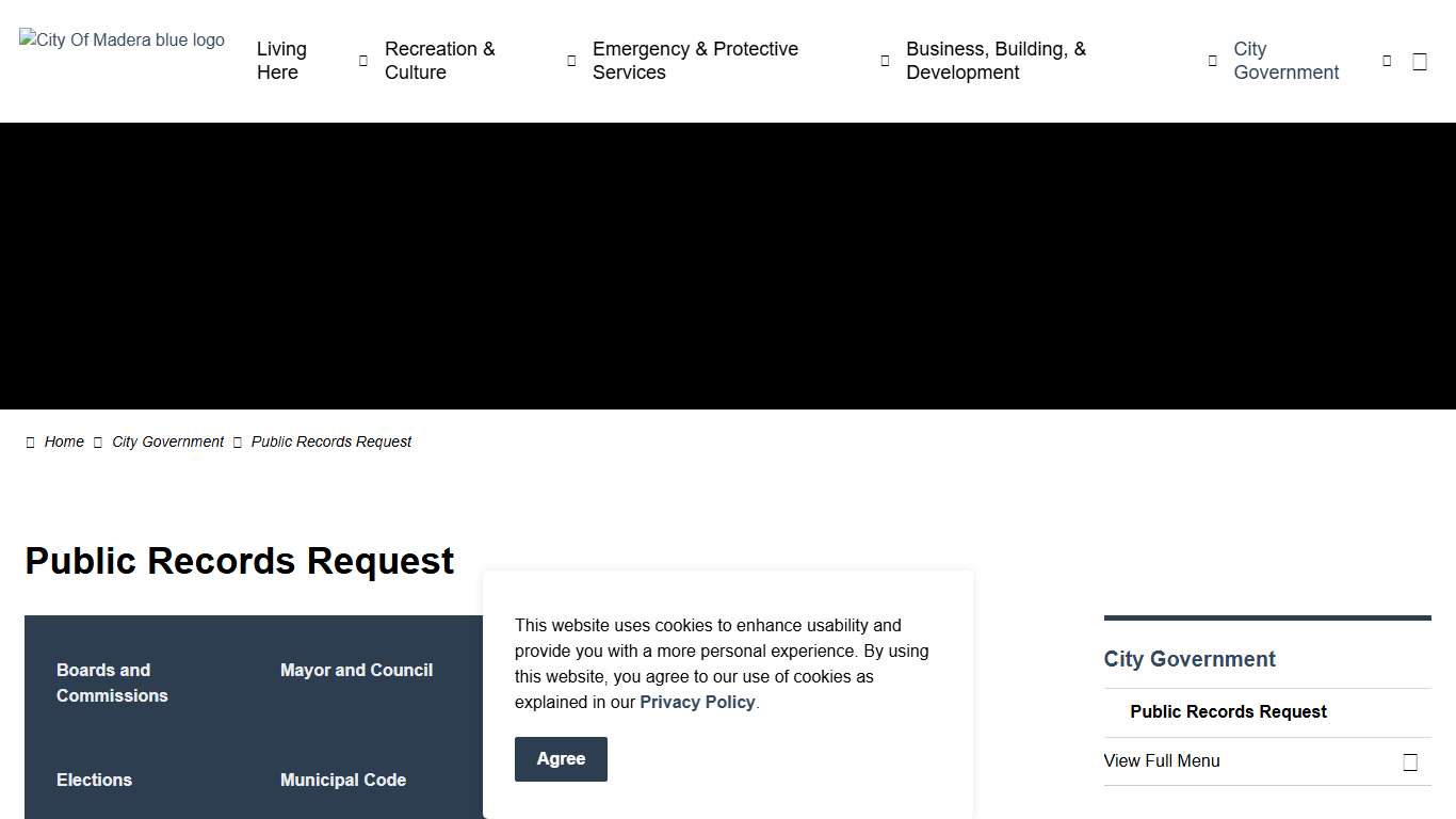 Public Records Request | City of Madera